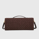 Cherry | Clutch in Suede Intrecciato di Lusso