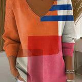 Luna– Pullover in maglia con scollo a V