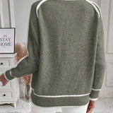 Avalon - Maglione in Cotone Verde Oliva