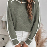 Avalon - Maglione in Cotone Verde Oliva