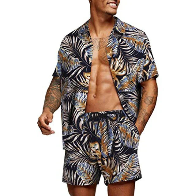 Set casual stampato per uomini