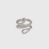 Aubrey | Anello Regolabile a Forma di Serpente