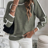 Avalon - Maglione in Cotone Verde Oliva