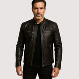 Marc - Giacca In Pelle Da Uomo Elegante E Versatile Qualità