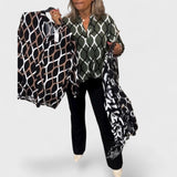 Janny - Camicetta casual con maniche lunghe e motivo elegante