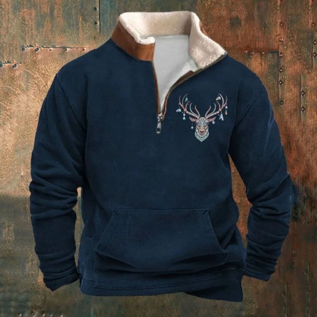 Buffalo | Maglione polare informale con fodera termica