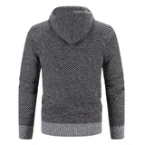 Maren | Giacca a maglia con cappuccio e foderato in fleece