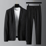 Blazer e pantaloni con cordino per uomini