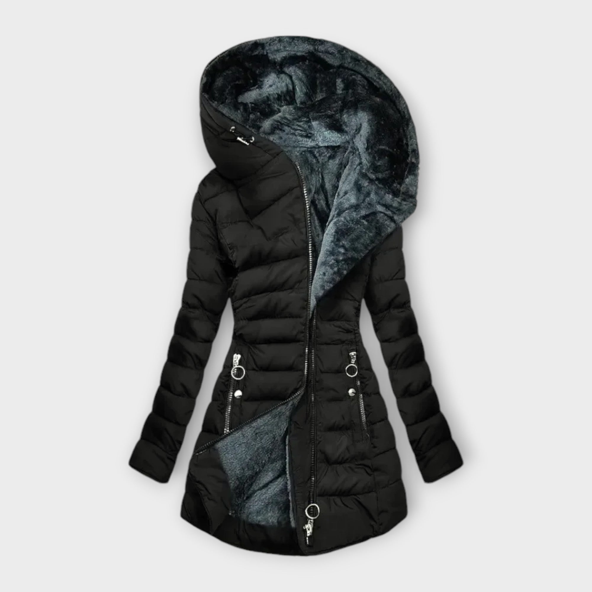 BEATRICE | CAPPOTTO INVERNALE CALDO CON FODERA INTERNA IN ECOPELUCHE