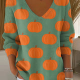 Livia – Maglione in maglia con scollo a V