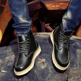 Cole - Stivali in Pelle Vintage per un Look Robusto