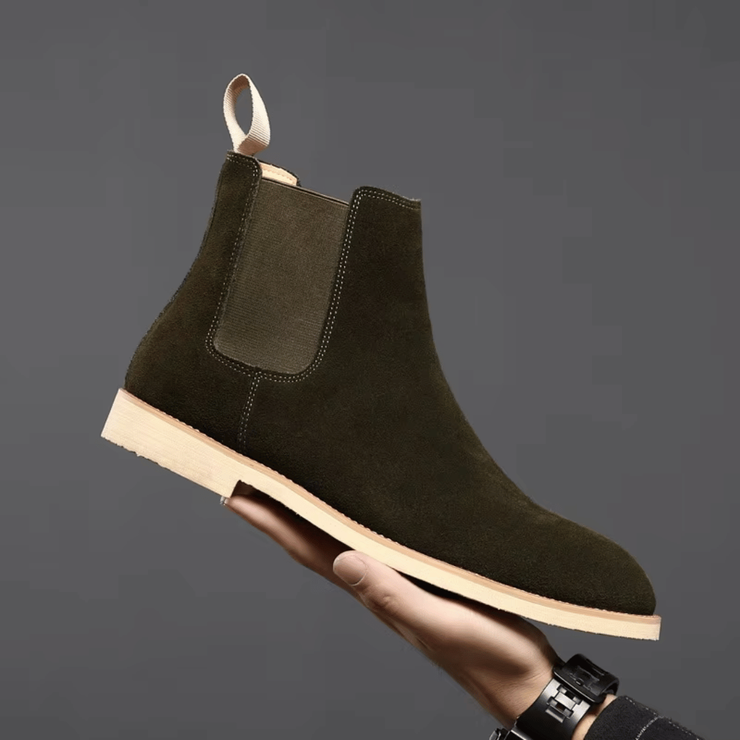 Bradley - Stivali Chelsea in scamosciato, stile e comfort.