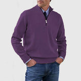 Howard  –  Pullover a mezza zip raffinato
