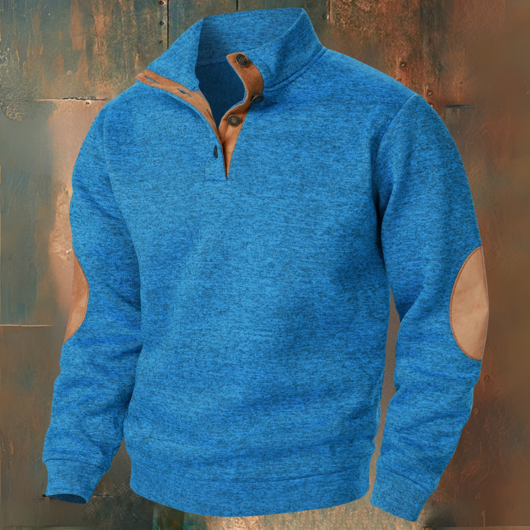 René | Maglione con dettagli in pelle scamosciata