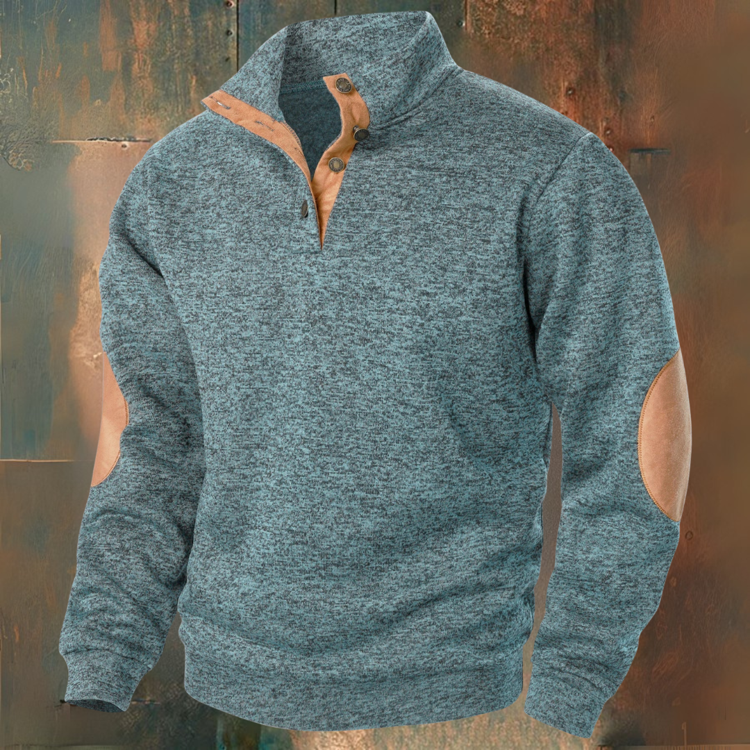 René | Maglione con dettagli in pelle scamosciata