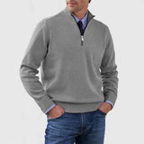 Howard  –  Pullover a mezza zip raffinato