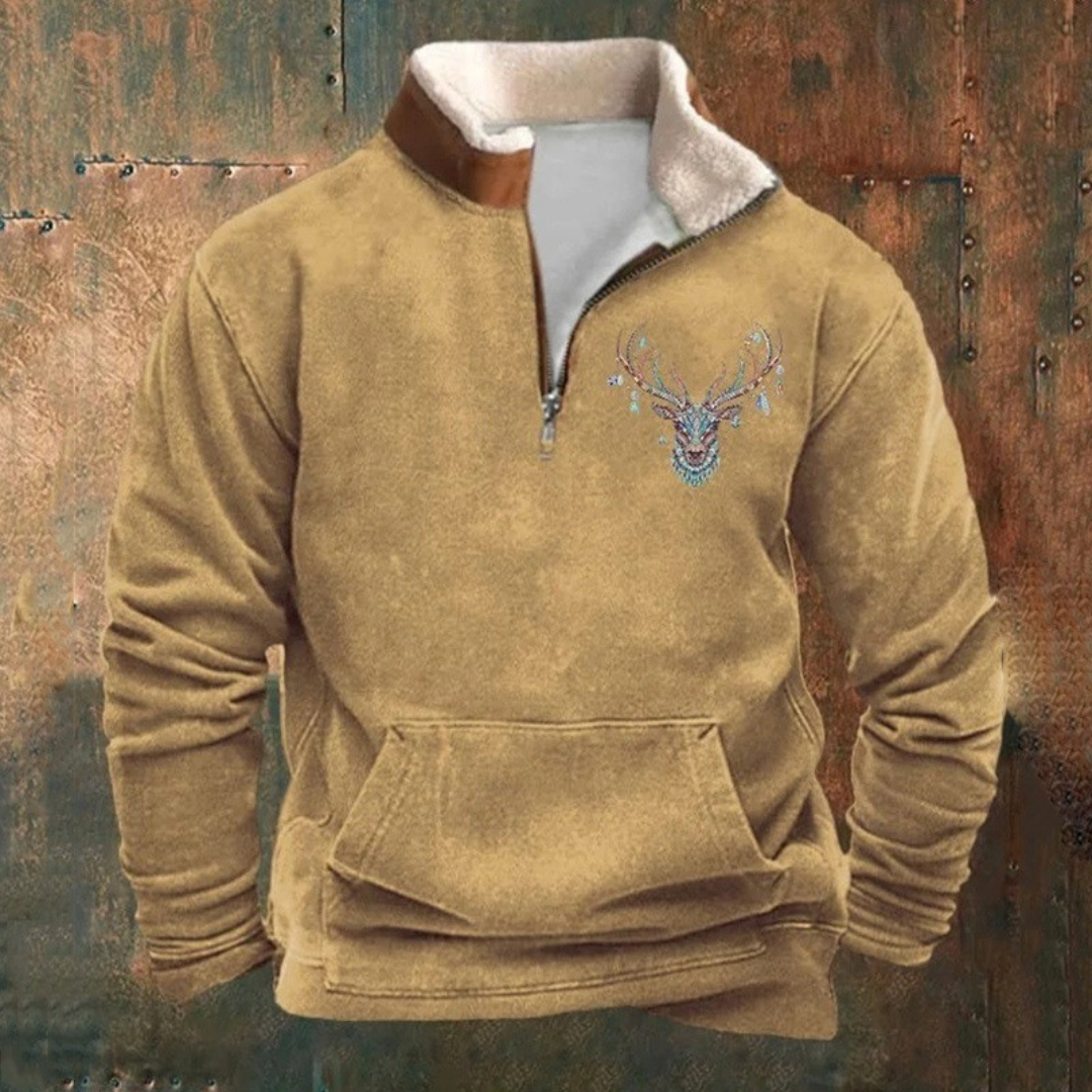 Buffalo | Maglione polare informale con fodera termica