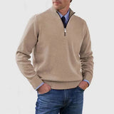 Howard  –  Pullover a mezza zip raffinato