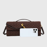Cherry | Clutch in Suede Intrecciato di Lusso