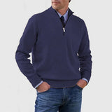 Howard  –  Pullover a mezza zip raffinato