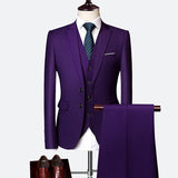 Set di abito formale da uomo 3 pezzi