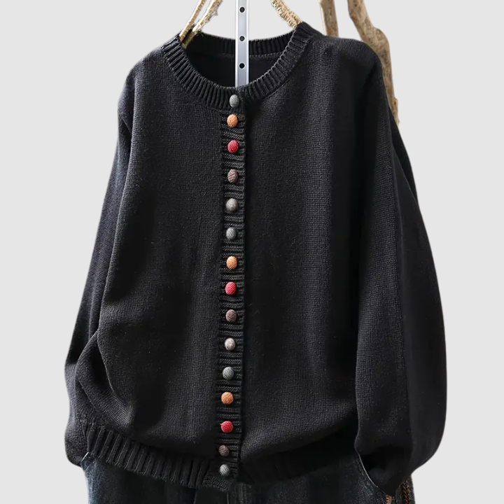 Clarisse™ | Cardigan con bottoni colorati