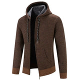 Maren | Giacca a maglia con cappuccio e foderato in fleece