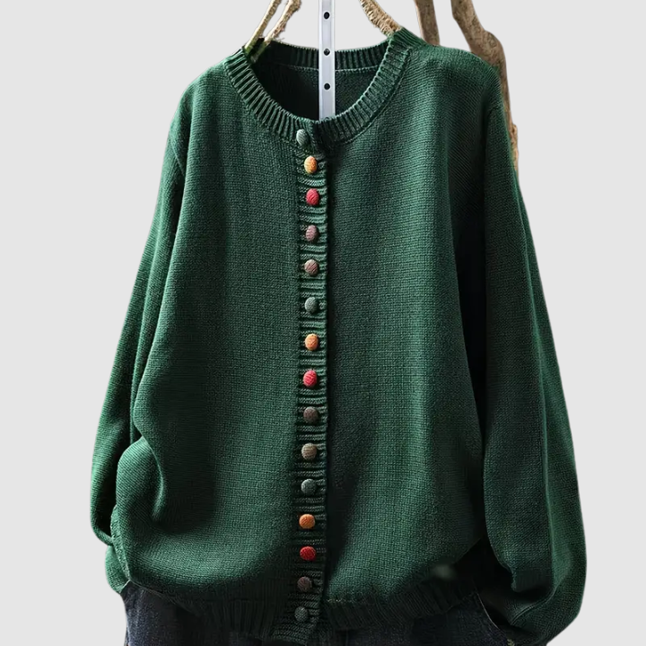 Clarisse™ | Cardigan con bottoni colorati