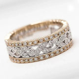 Ivy Cascade - Anello Hollow Bicolore