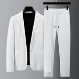 Blazer e pantaloni con cordino per uomini