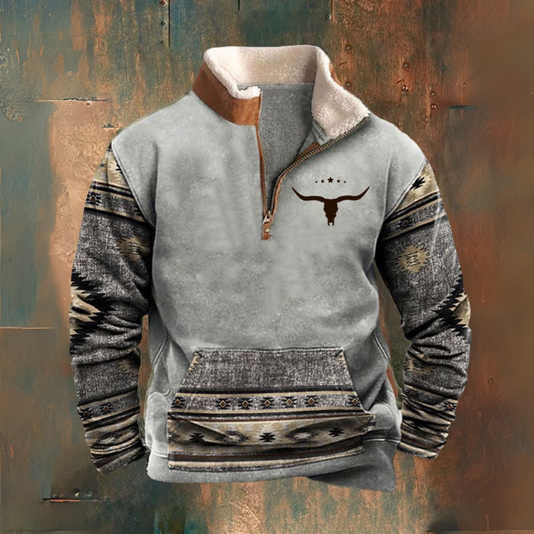 Buffalo | Maglione in pile casual con fodera termica