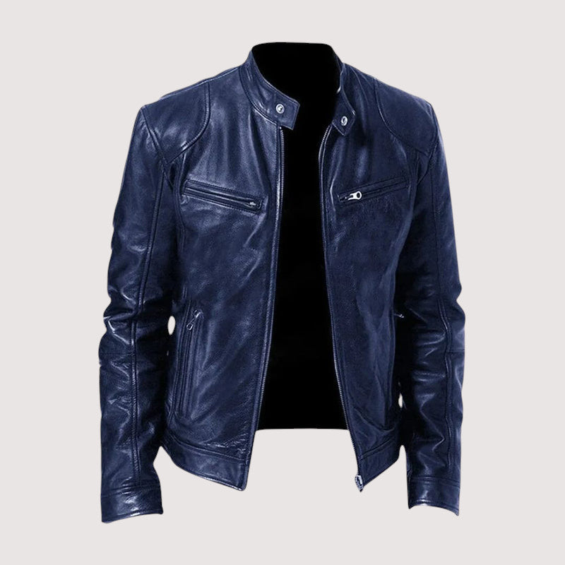 Marc - Giacca In Pelle Da Uomo Elegante E Versatile Qualità