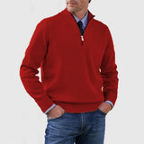 Howard  –  Pullover a mezza zip raffinato