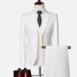 Set di abito formale da uomo 3 pezzi