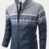 Howard – Cardigan Zip in Maglia Nordic