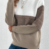 Calista - Maglione Elegante a Maniche Lunghe con Spalle Cadute