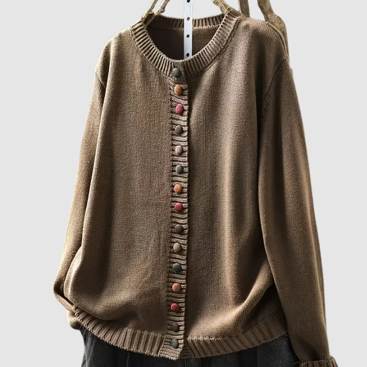 Clarisse™ | Cardigan con bottoni colorati