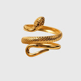 Aubrey | Anello Regolabile a Forma di Serpente
