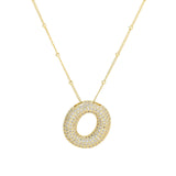 Savannah | Collana con Lettera a Bolla in Diamante