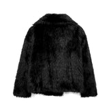 FIORA - Giacca Puffer con Effetto Pelliccia
