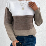 Calista - Maglione Elegante a Maniche Lunghe con Spalle Cadute