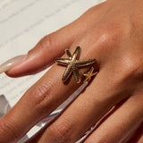 Mikaela | Anello Aperto a Stella Marina