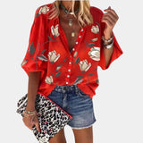 Mila | Blusa estiva con stampa floreale per donna