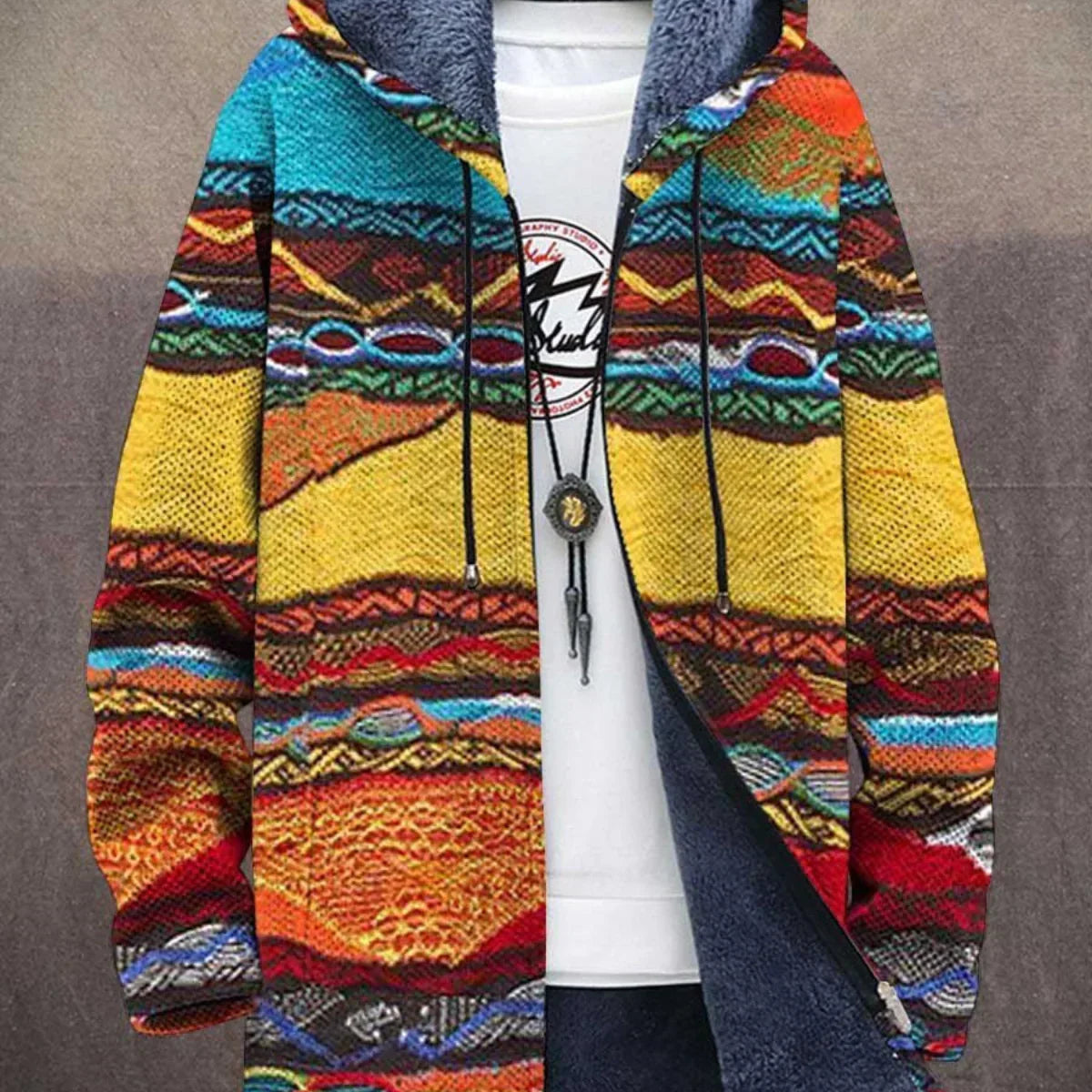 Vaylen™ | Felpa con cappuccio in retro-patchwork