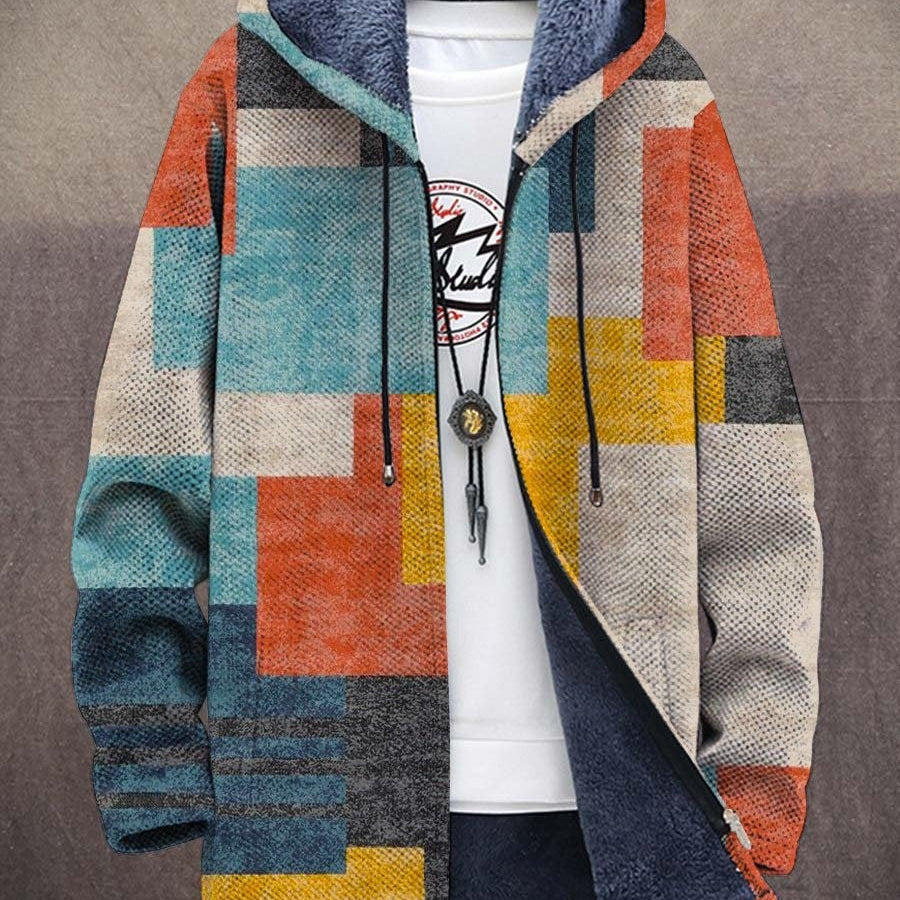 Vaylen™ | Felpa con cappuccio in retro-patchwork