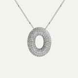 Savannah | Collana con Lettera a Bolla in Diamante