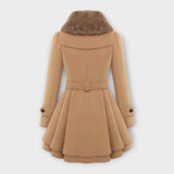 Emma - Cappotto Elegante con Collo in Pelliccia Sintetica