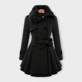 Emma - Cappotto Elegante con Collo in Pelliccia Sintetica