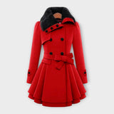 Emma - Cappotto Elegante con Collo in Pelliccia Sintetica