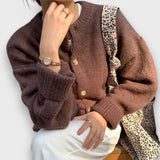 Celore – Cardigan Caldo in Moka
